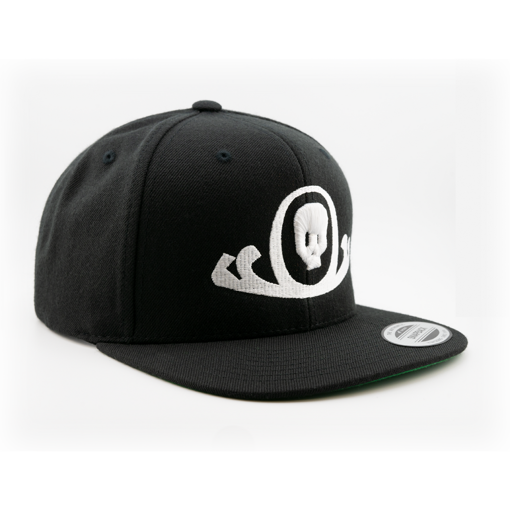 Straight Rim Hat - Skull Front Logo Side - Yupoong 6089