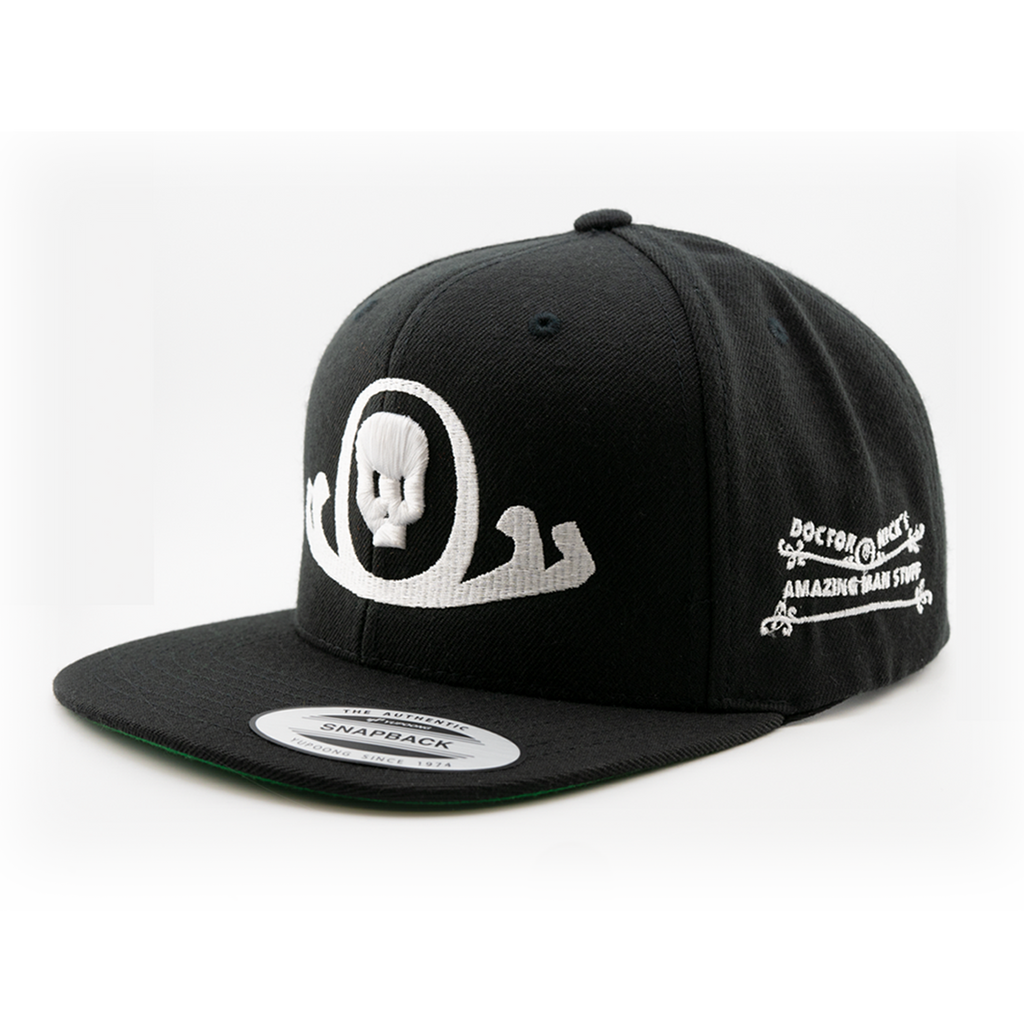 Straight Rim Hat - Skull Front Logo Side - Yupoong 6089