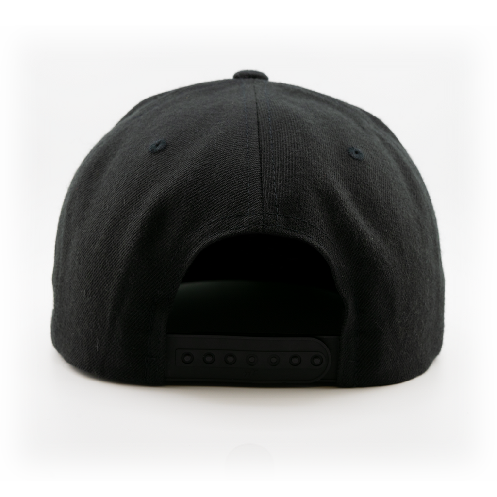 Straight Rim Hat - Skull Front Logo Side - Yupoong 6089