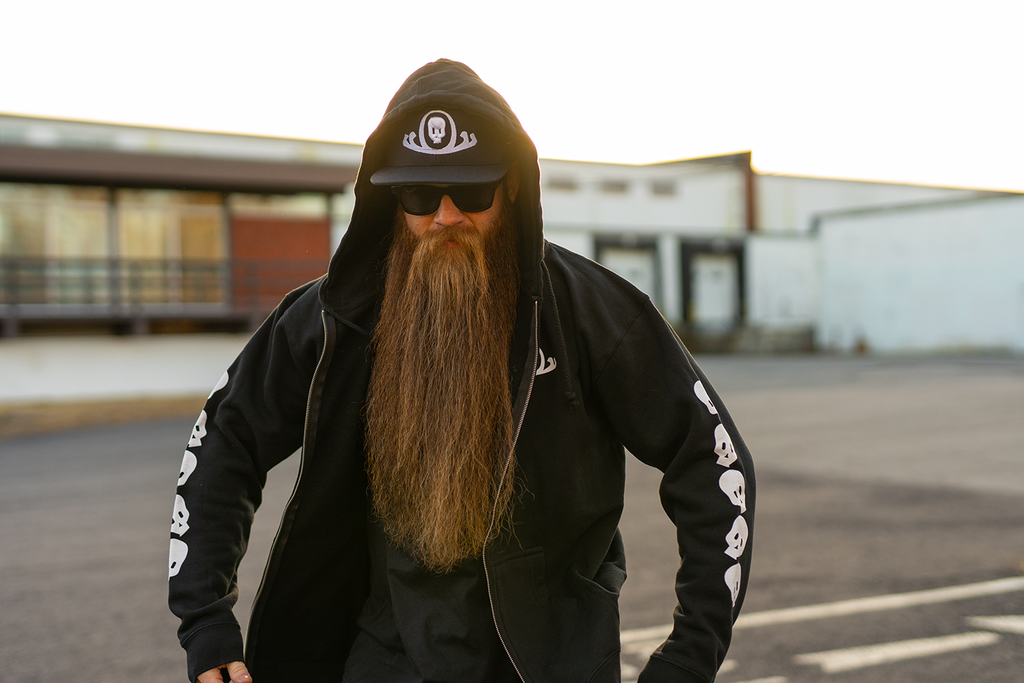Zip Up Hoodie - Skull Front - Logo Back – Doctor Nick's Amazing Zip Up Hoodie - Skull Front - Logo Back – Doctor Nick's Amazing