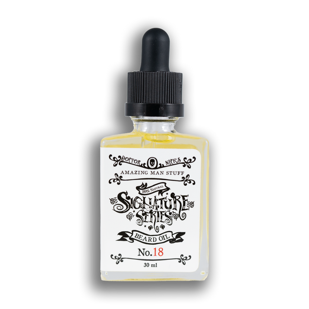 No. 18 Beard Oil - Warm Spice, Musk, and Wood